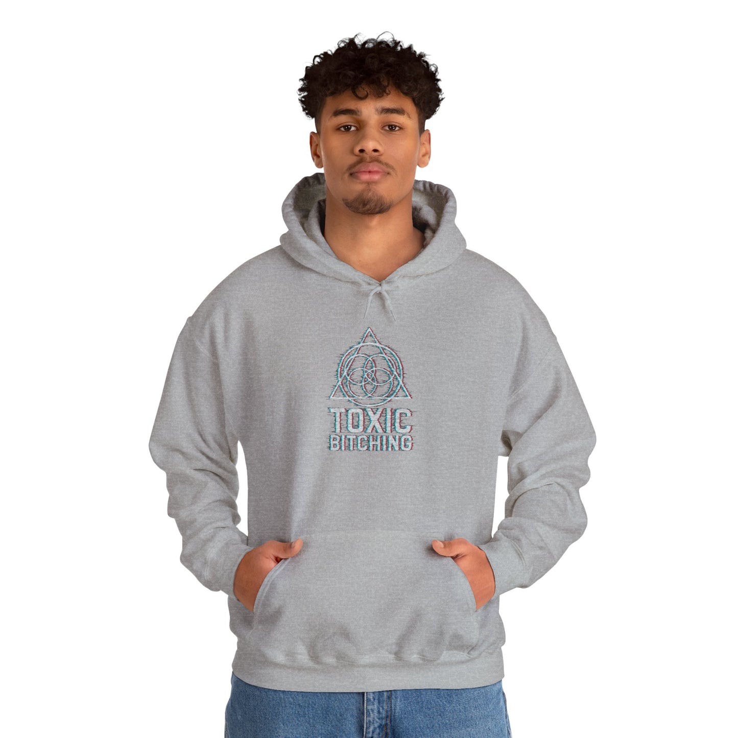 UNISEX GLITCH Logo Hoodie - TOXIC BITCHING Sigil (7 colors)