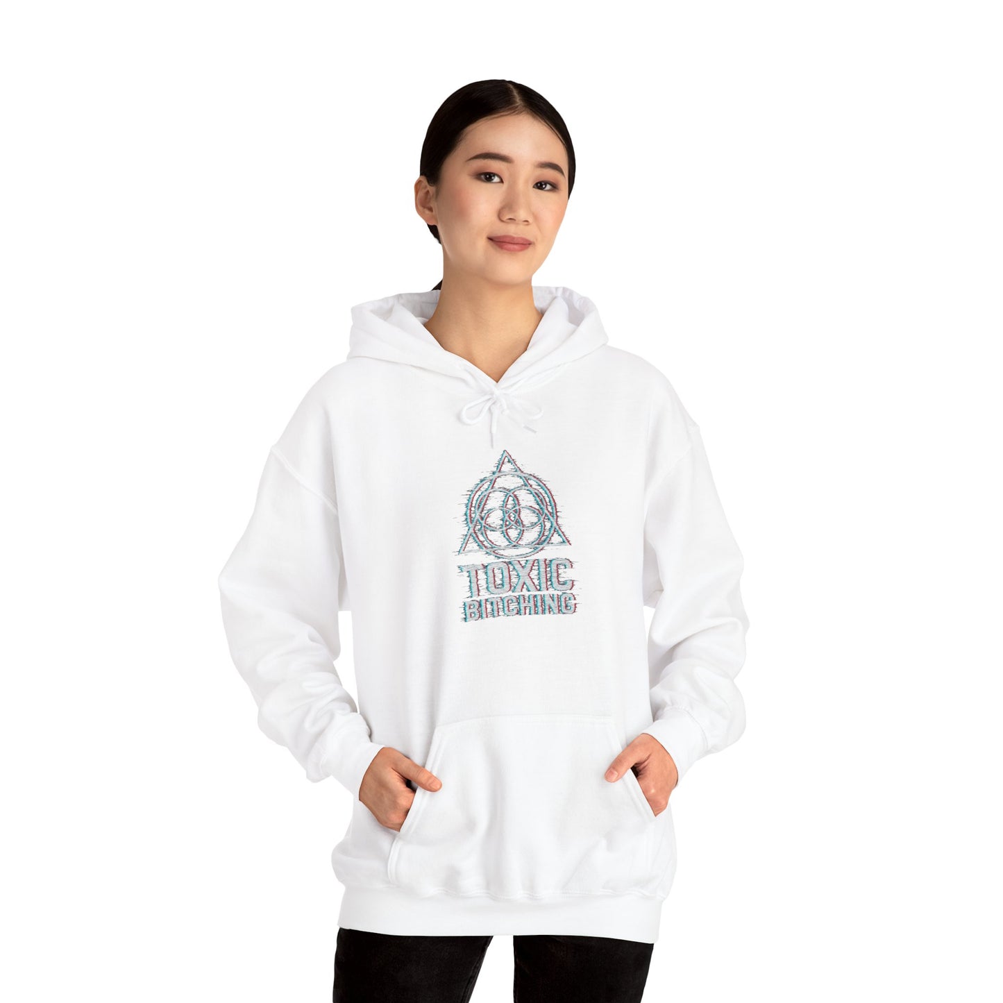 UNISEX GLITCH Logo Hoodie - TOXIC BITCHING Sigil (7 colors)