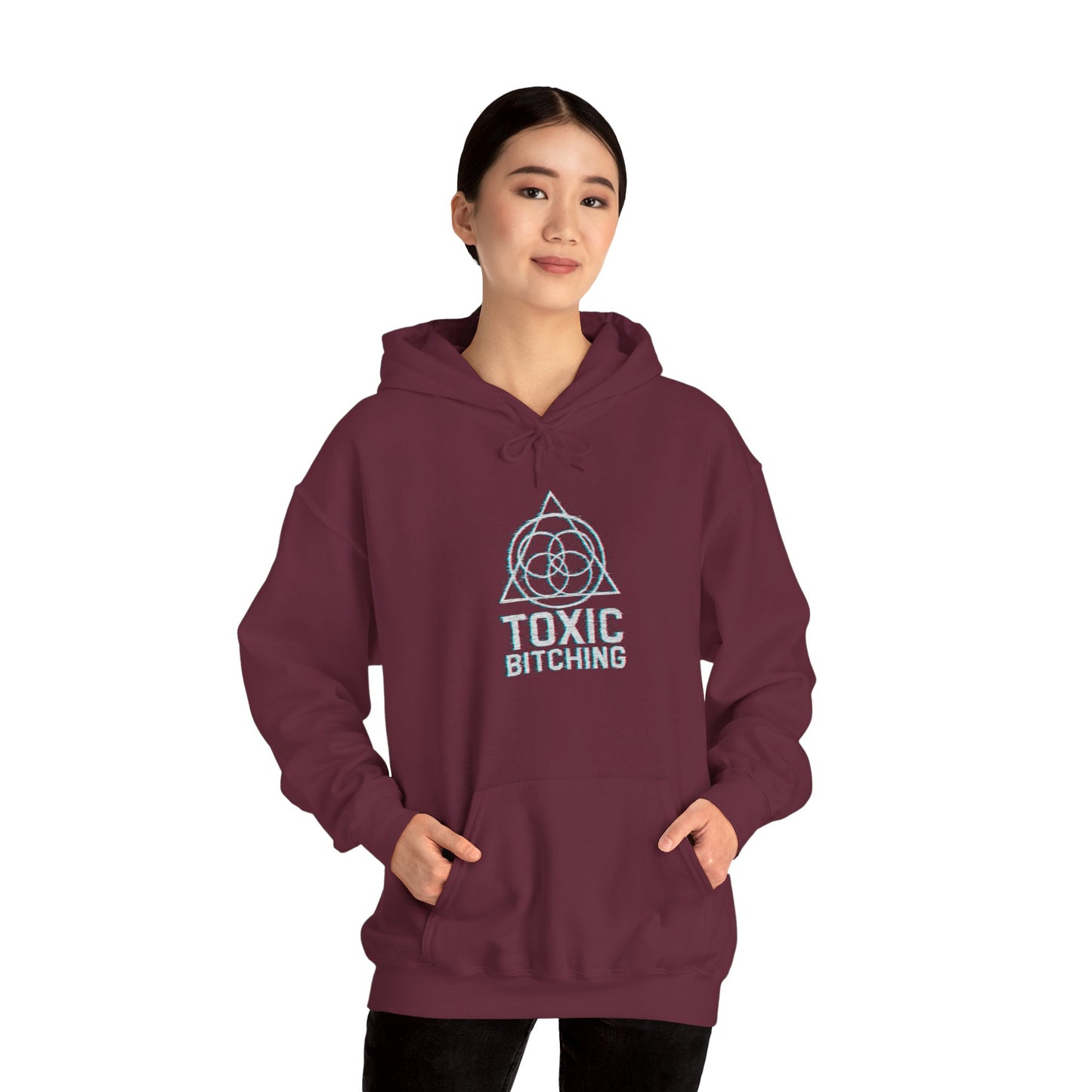 UNISEX GLITCH Logo Hoodie - TOXIC BITCHING Sigil (7 colors)