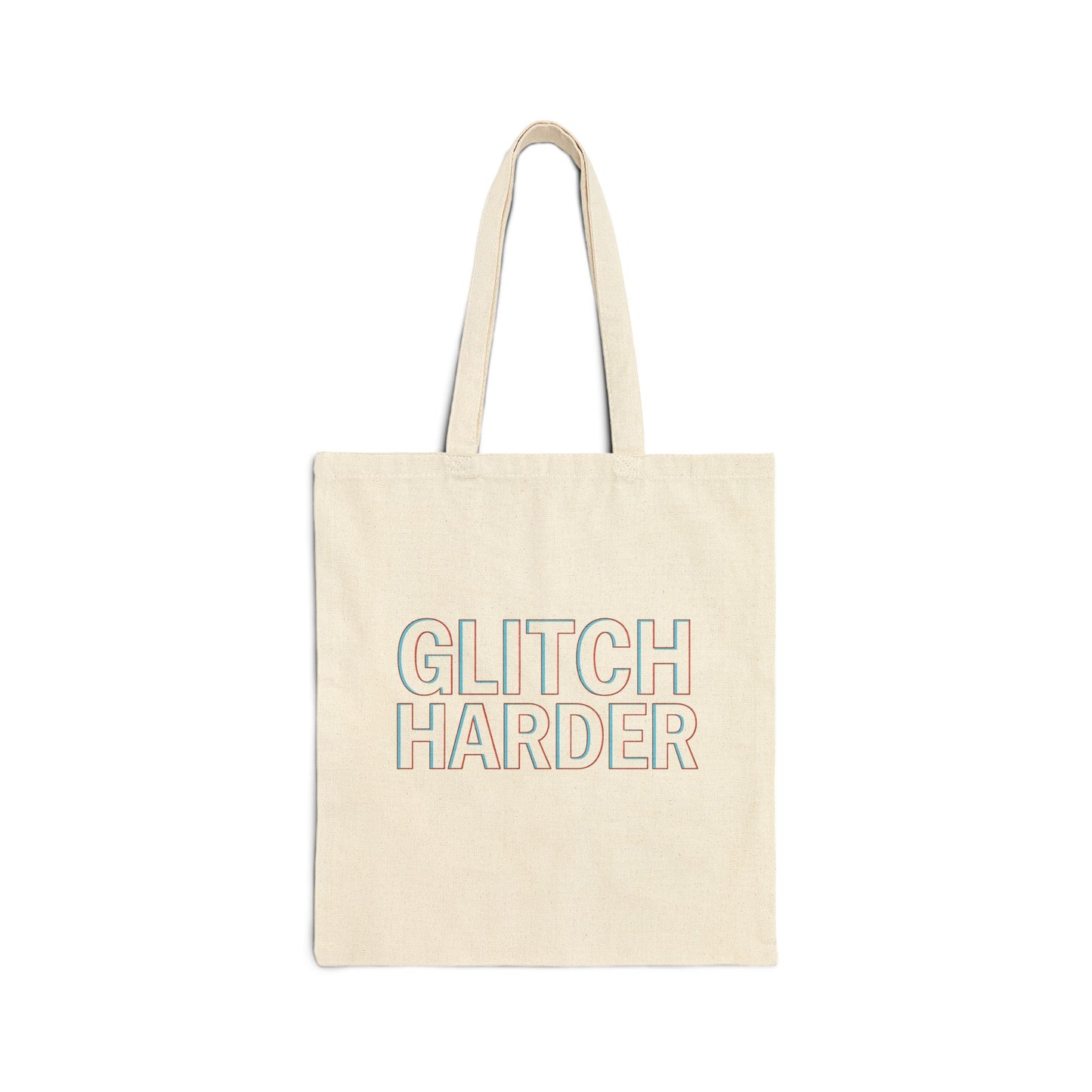 Glitch Harder x Toxic LOGO Reversible CANVAS TOTE