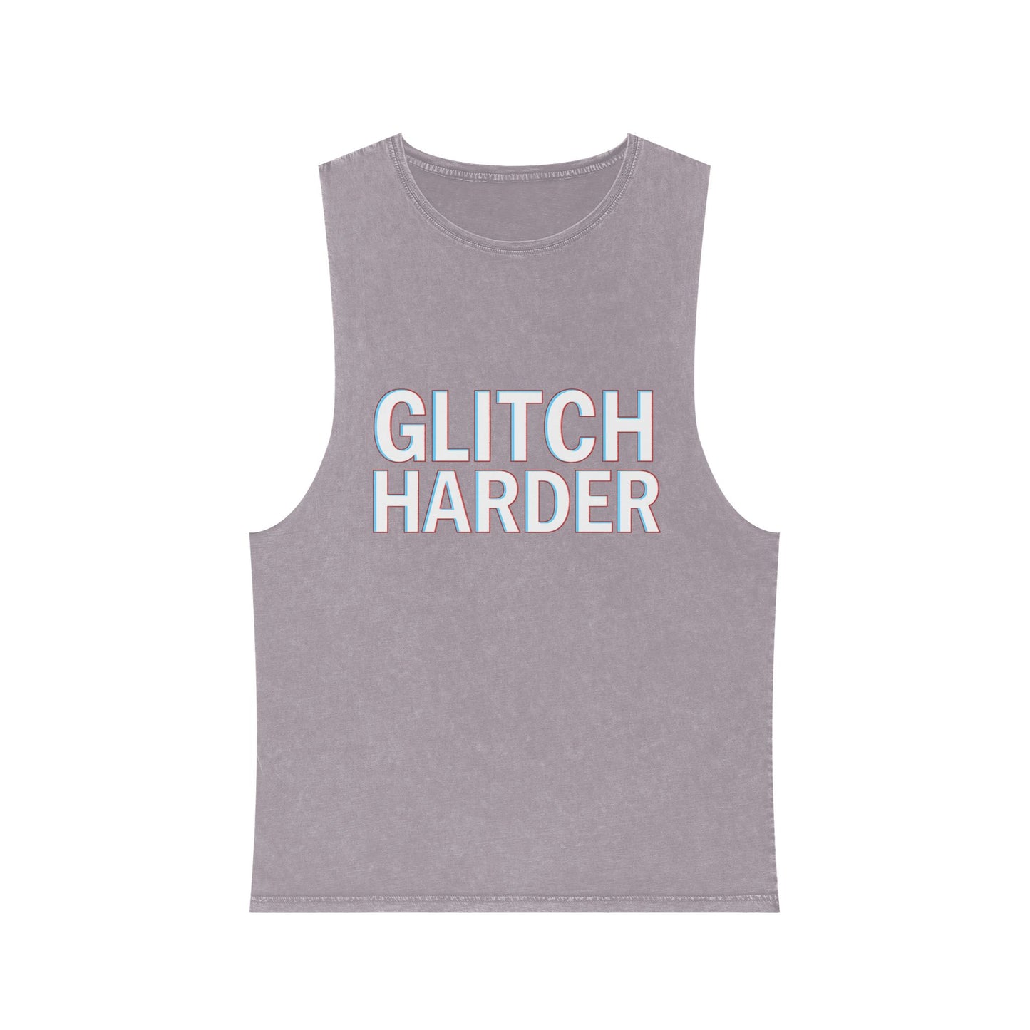 π₯ GLITCH HARDER Unisex Stonewash Tank