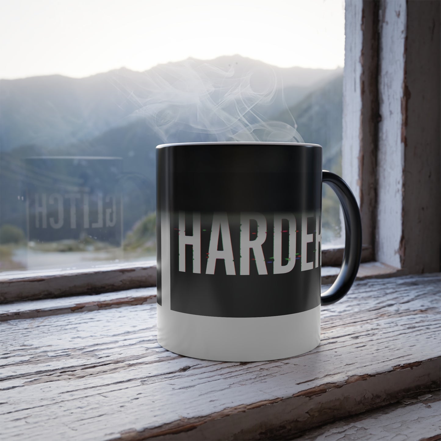 GLITCH HARDER Color Changing Mug (11 oz)