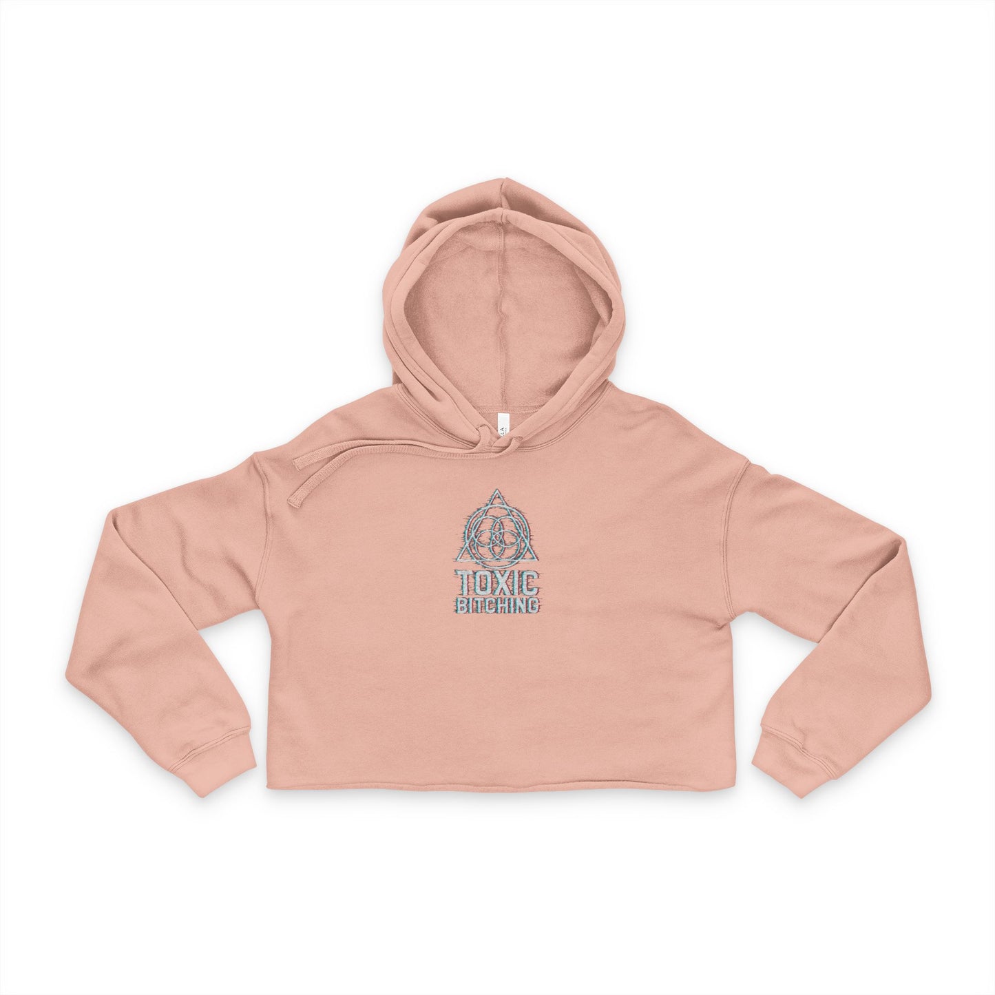 GLITCH LOGO CROPPED HOODIE- Bella + Canvas 7502 (4 colors)