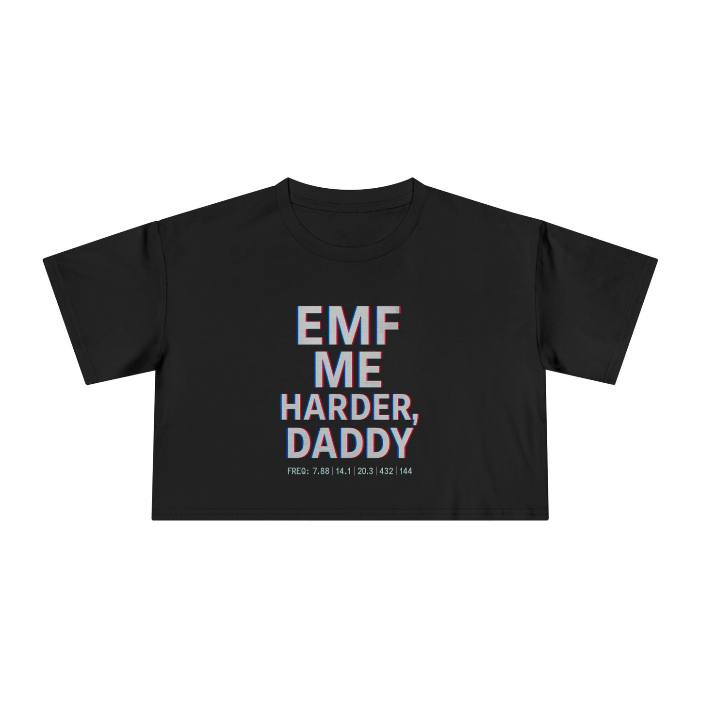 EMF ME, DADDY – Cropped Frequency Tee