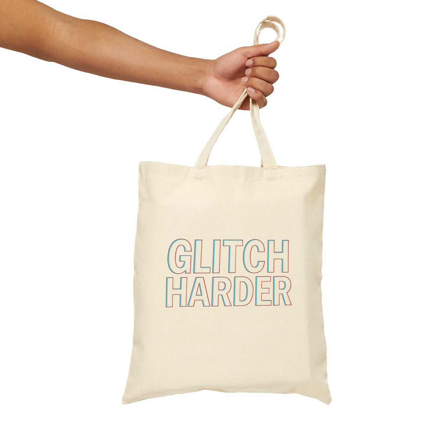 Glitch Harder x Toxic LOGO Reversible CANVAS TOTE