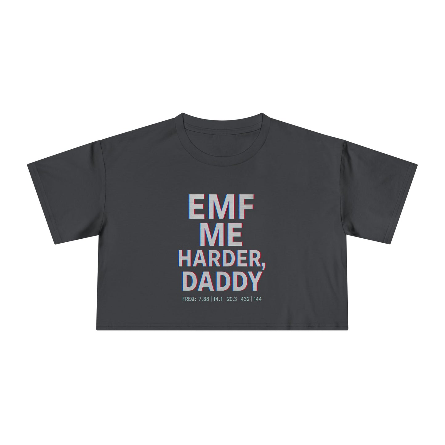 EMF ME, DADDY – Cropped Frequency Tee
