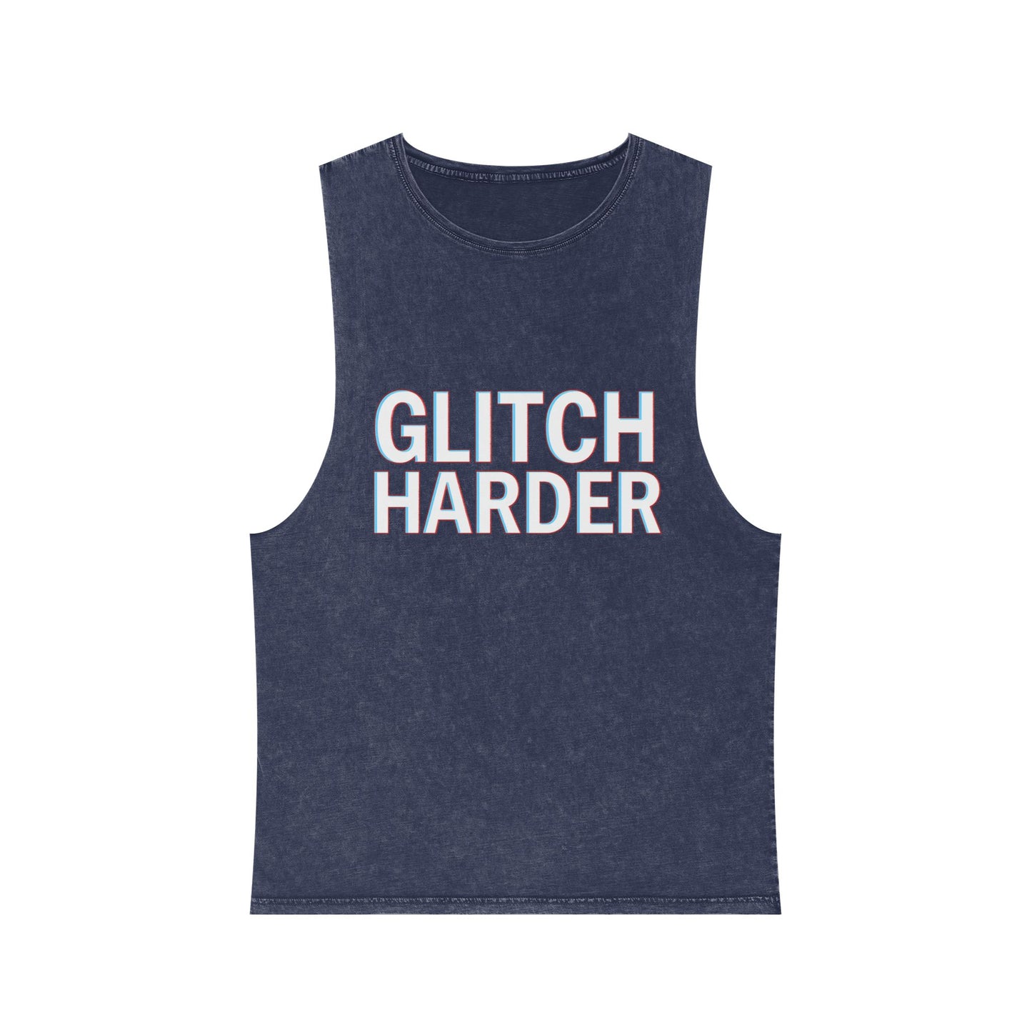 π₯ GLITCH HARDER Unisex Stonewash Tank