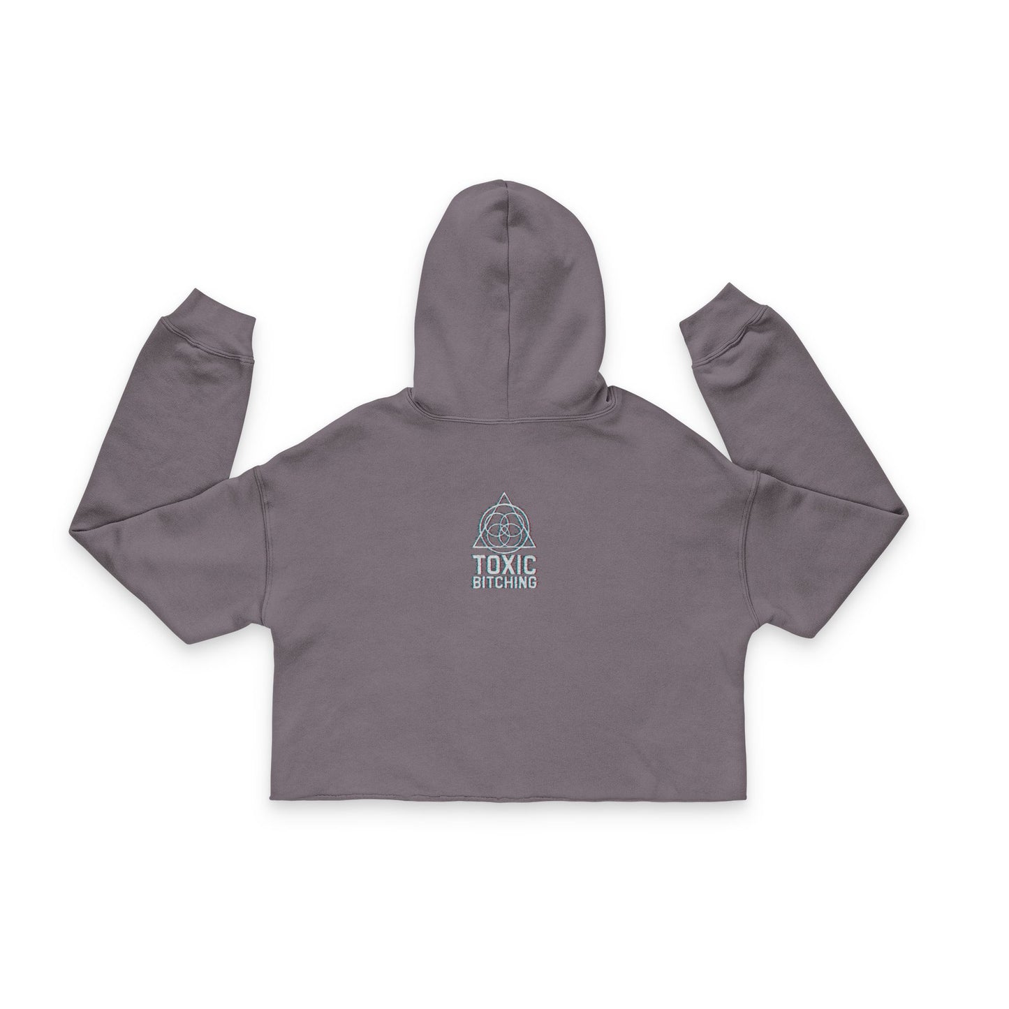 GLITCH LOGO CROPPED HOODIE- Bella + Canvas 7502 (4 colors)