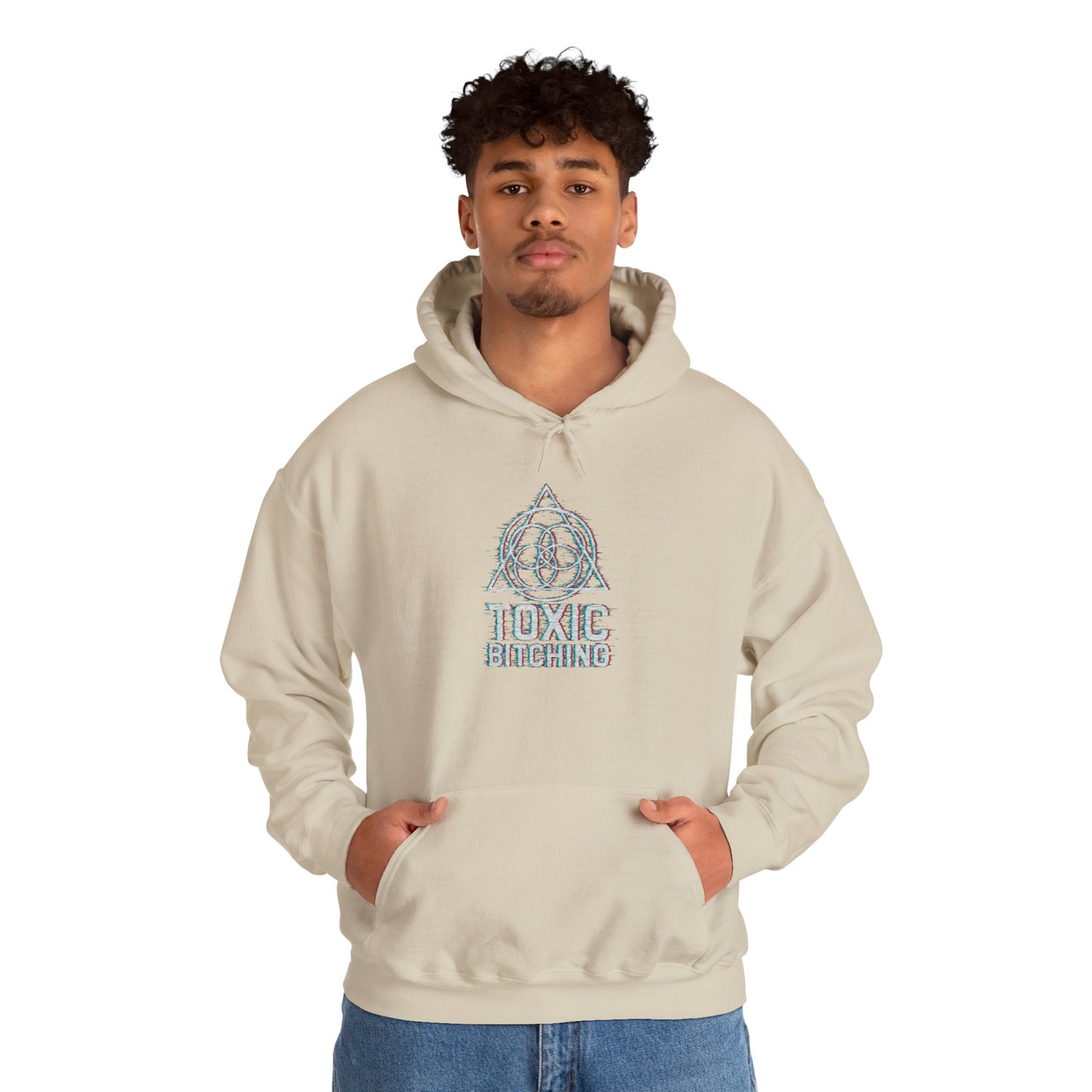 UNISEX GLITCH Logo Hoodie - TOXIC BITCHING Sigil (7 colors)