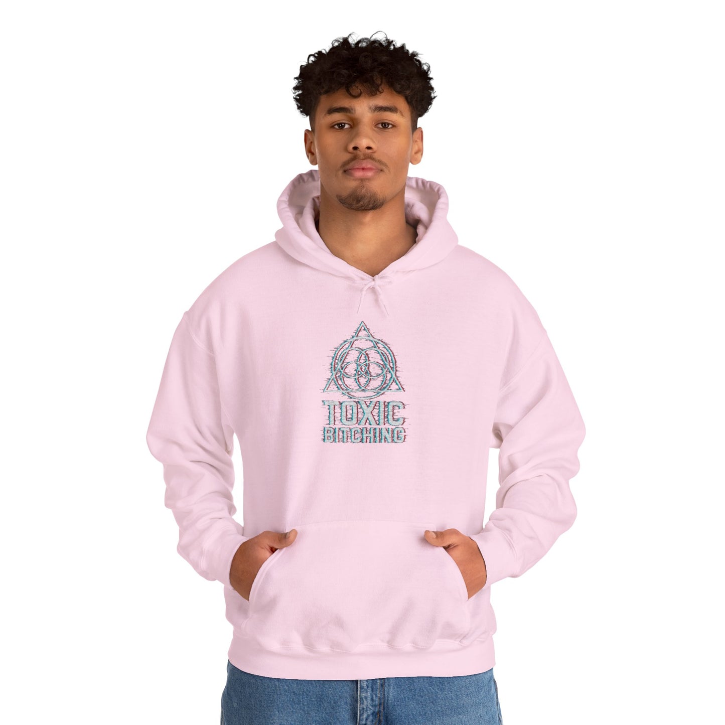 UNISEX GLITCH Logo Hoodie - TOXIC BITCHING Sigil (7 colors)