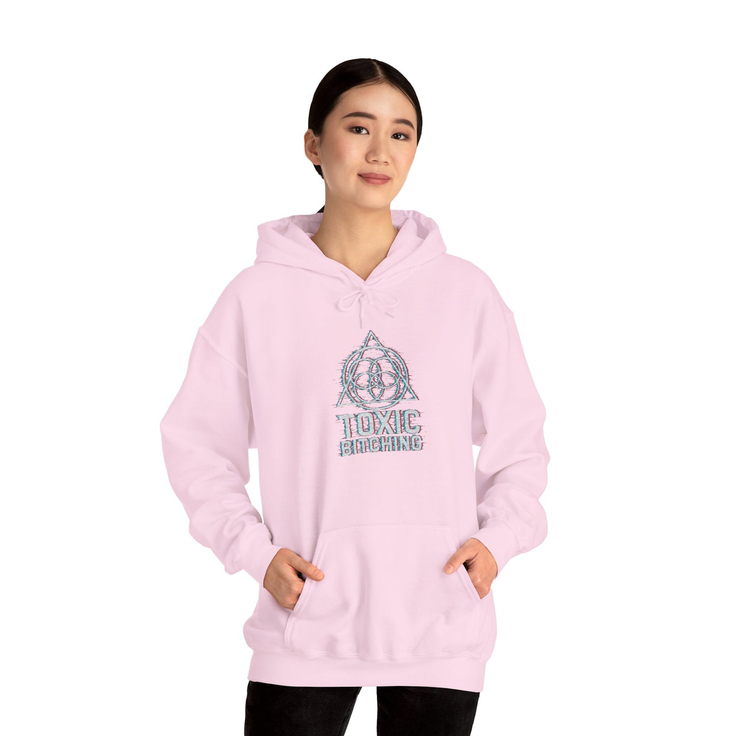 UNISEX GLITCH Logo Hoodie - TOXIC BITCHING Sigil (7 colors)