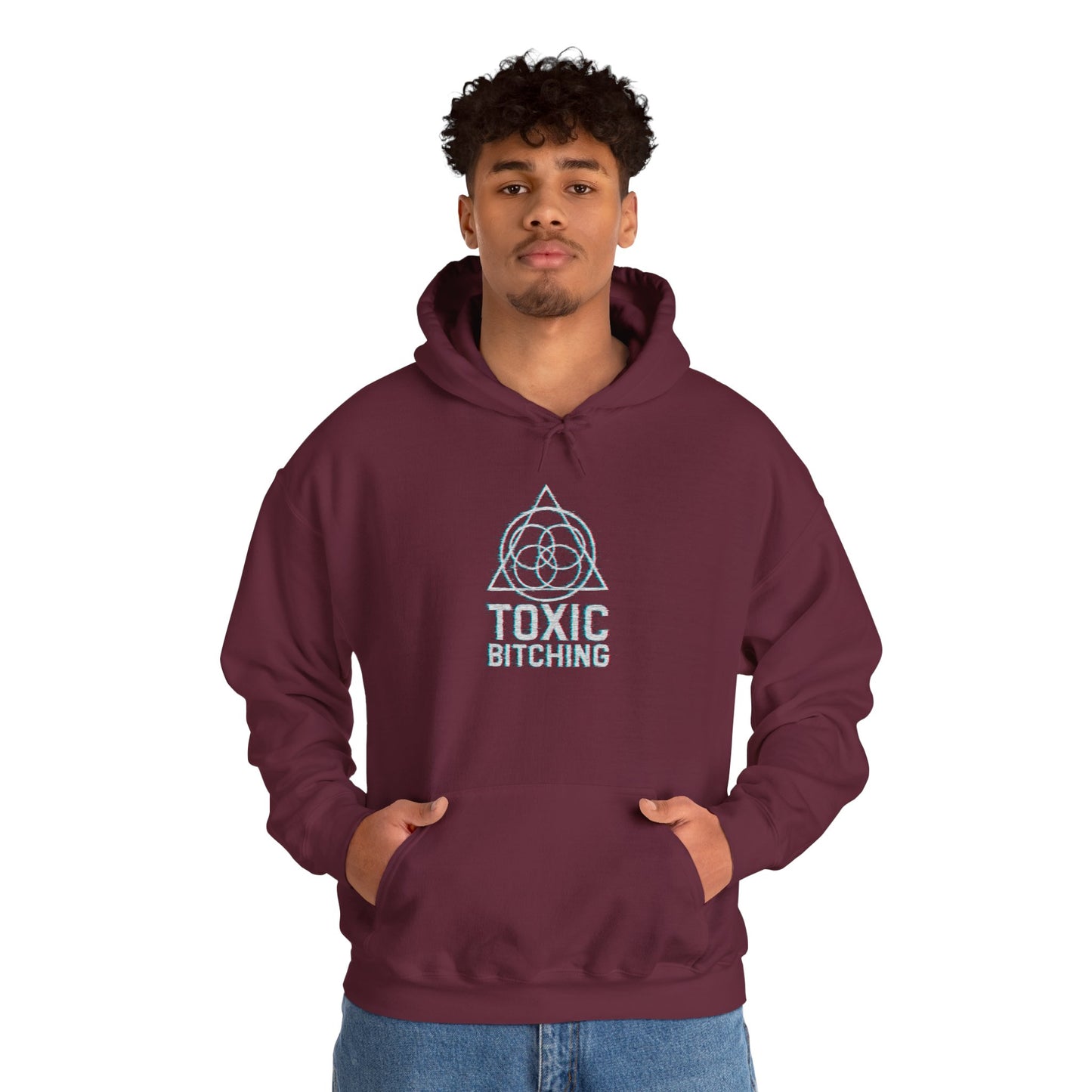 UNISEX GLITCH Logo Hoodie - TOXIC BITCHING Sigil (7 colors)