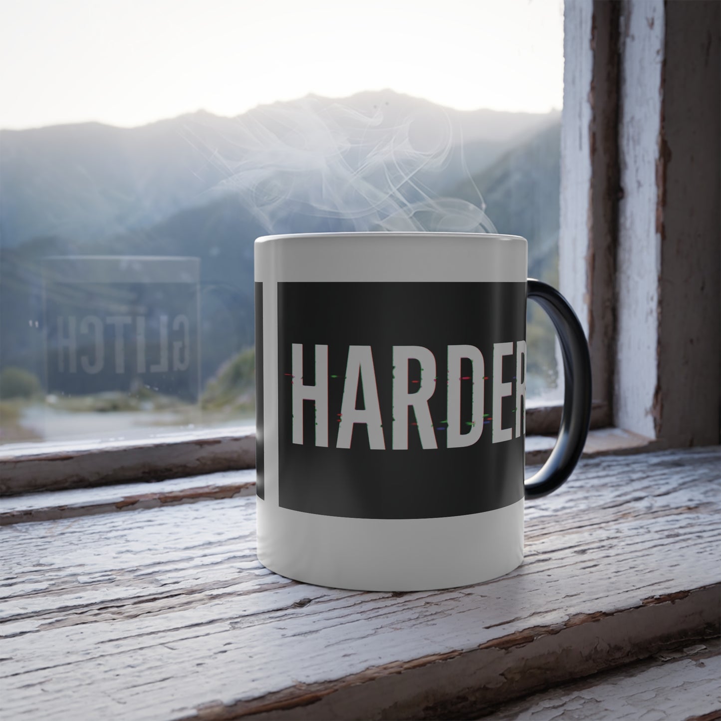 GLITCH HARDER Color Changing Mug (11 oz)