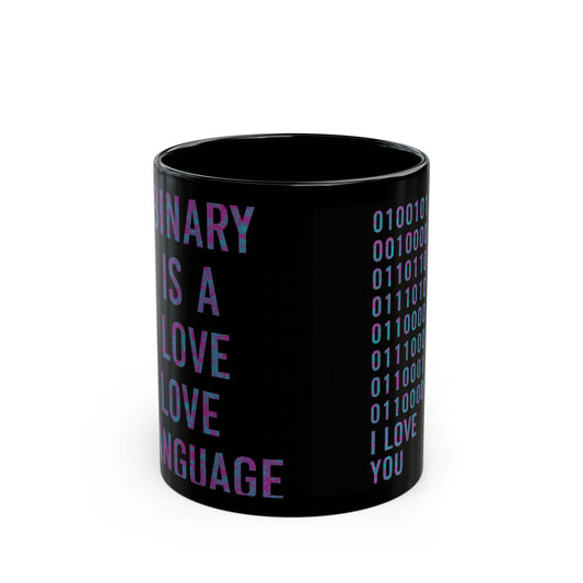 Binary Love Language Mug - Unique Gift for Tech Lovers, Programmers, Valentine's Day, Birthday, Coffee, Tea