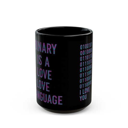 Binary Love Language Mug - Unique Gift for Tech Lovers, Programmers, Valentine's Day, Birthday, Coffee, Tea