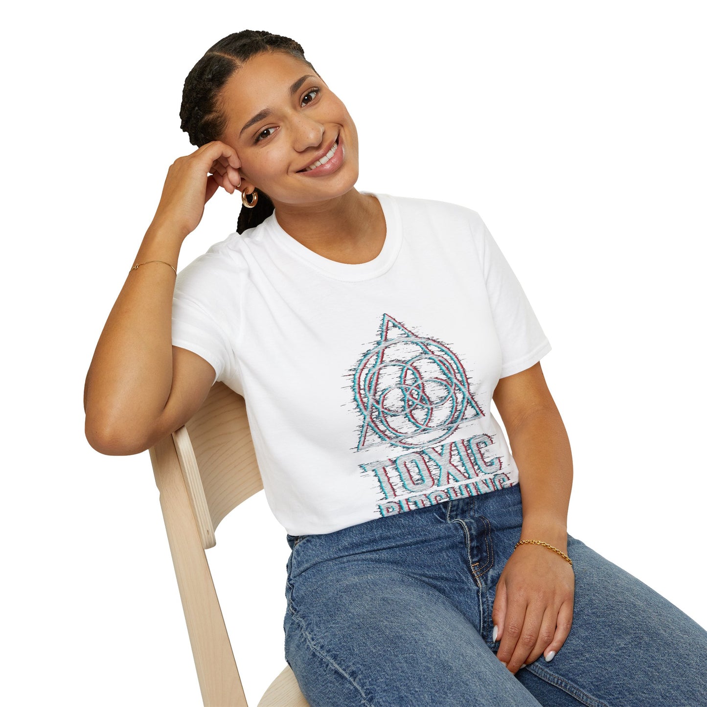 UNISEX SOFT STYLE Toxic Bitching LOGO Frequency Tee –  (Gildan 6400)