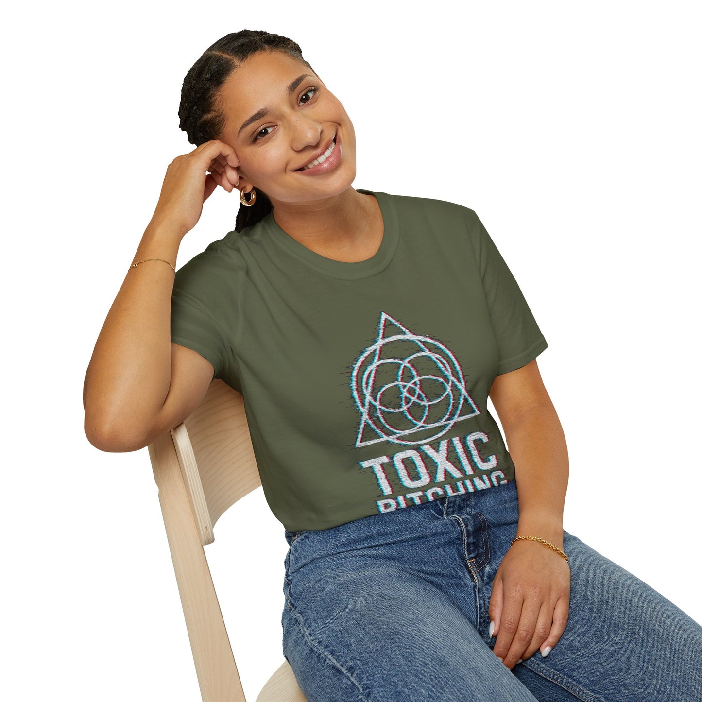 UNISEX SOFT STYLE Toxic Bitching LOGO Frequency Tee –  (Gildan 6400)