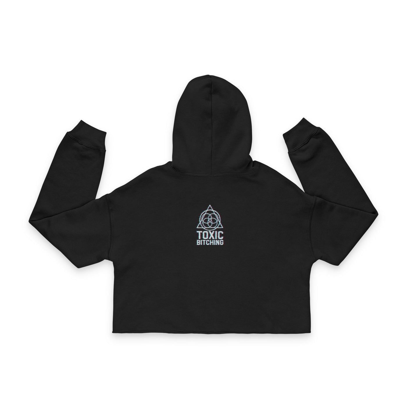 GLITCH LOGO CROPPED HOODIE- Bella + Canvas 7502 (4 colors)